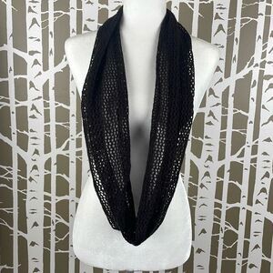 NWT Chocolate Brown Open Weave Infinity Scarf